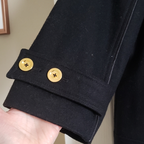 Guess Wool Black Coat Medium - Picture 2 of 6